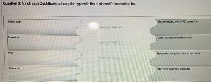 Quickbooks sm modules characters max h2